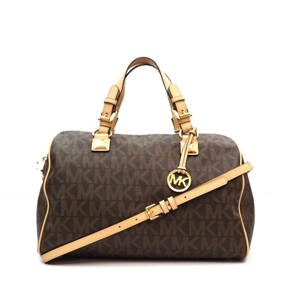 Michael Kors Handbags - Michael Kors Grayson Monogram Convertible Satchel